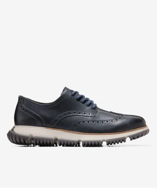 Мужские зимние оксфорды COLE HAAN 4.ZERØGRAND Wingtip тёмно-синие