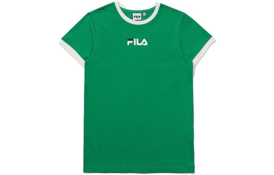 

Футболка унисекс зеленая Fila, зеленый