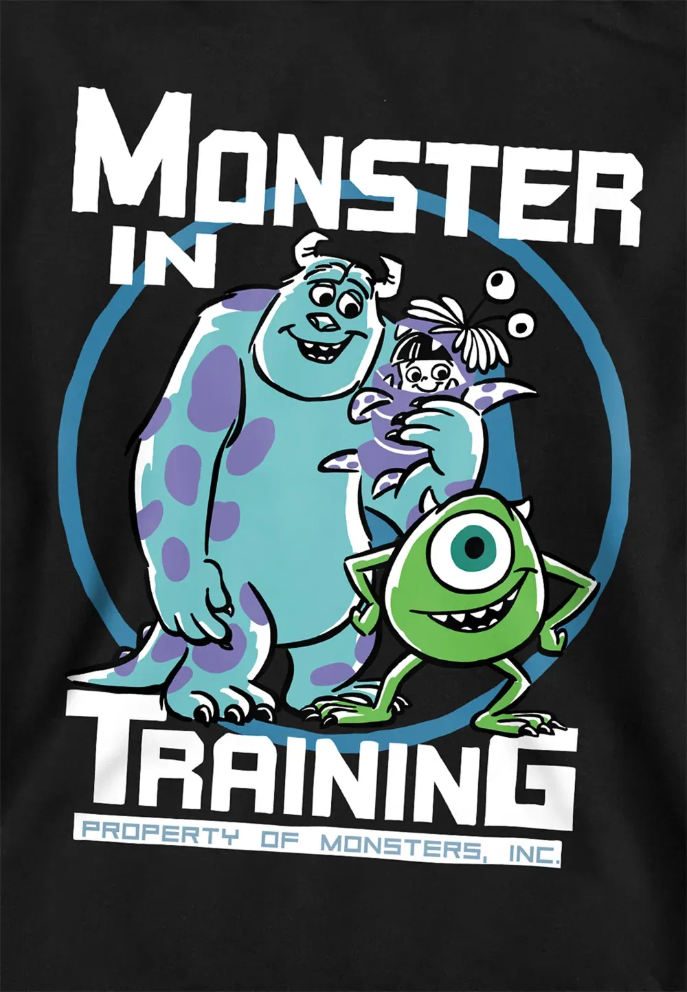 Худи для детей Monsters In Training, Disney, черный — фото 2