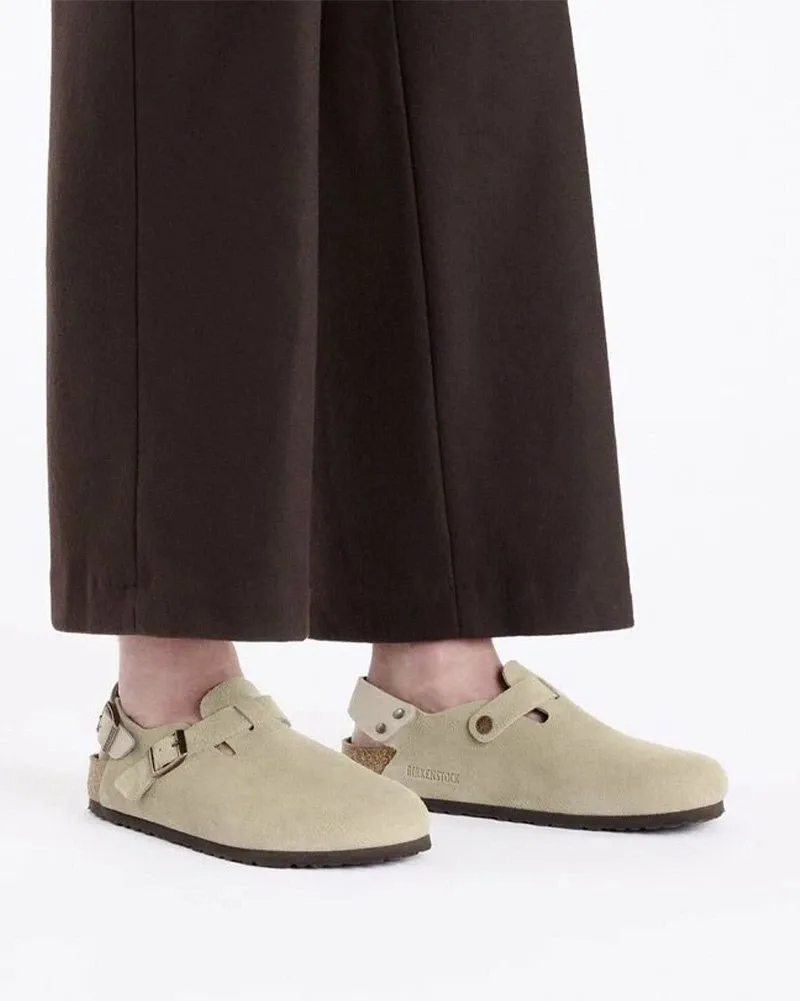 Сандалии BIRKENSTOCK/BIRKENSTOCK/TOKIO Замша/Токийская замша/Замшевая кожа - Серо-коричневый Garden Tokyo, beige