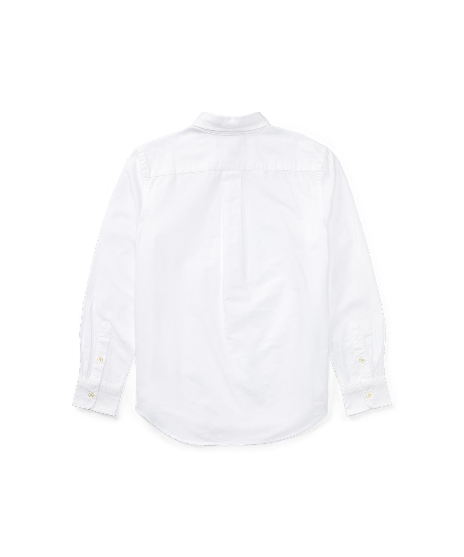 Хлопковая рубашка Оксфорд (Для мальчиков 8-20 лет) Polo Ralph Lauren, 100 White — фото 2