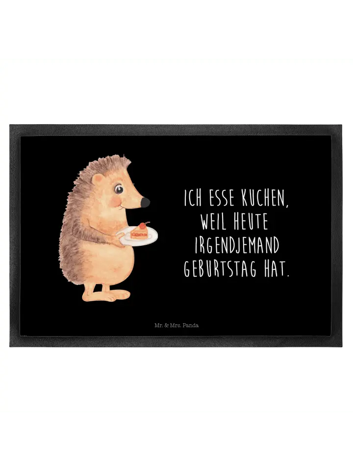 

Коврик Mr & Mrs Panda Igel Kuchenstück, черный