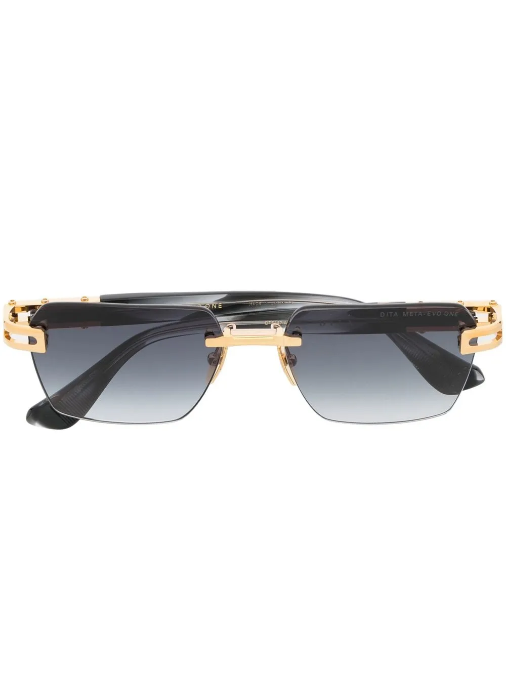 

Солнцезащитные очки в безободковой оправе Dita Eyewear, золотой