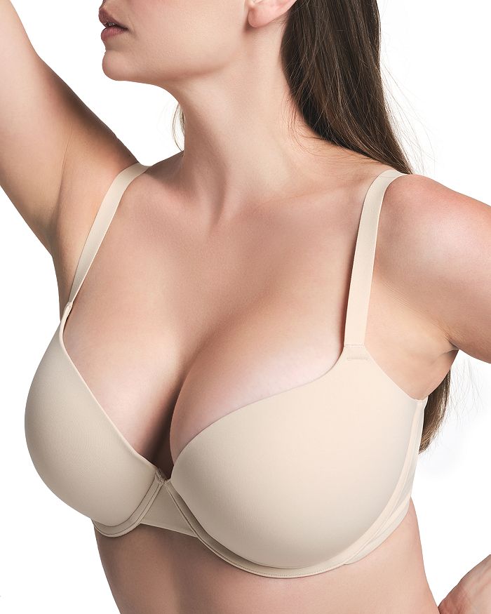 

Бюстгальтер Push Up Demi Bra Fits Everybody SKIMS, коричневый/бежевый