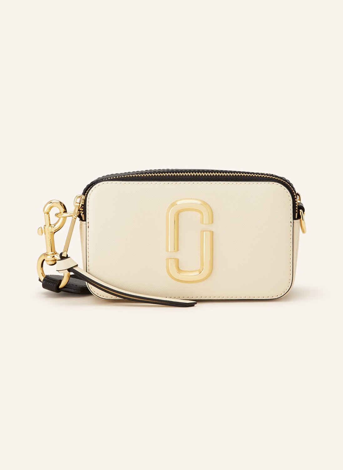 

Сумка на плечо из сафьяновой кожи snapshot MARC JACOBS, цвет CREME/SCHWARZ