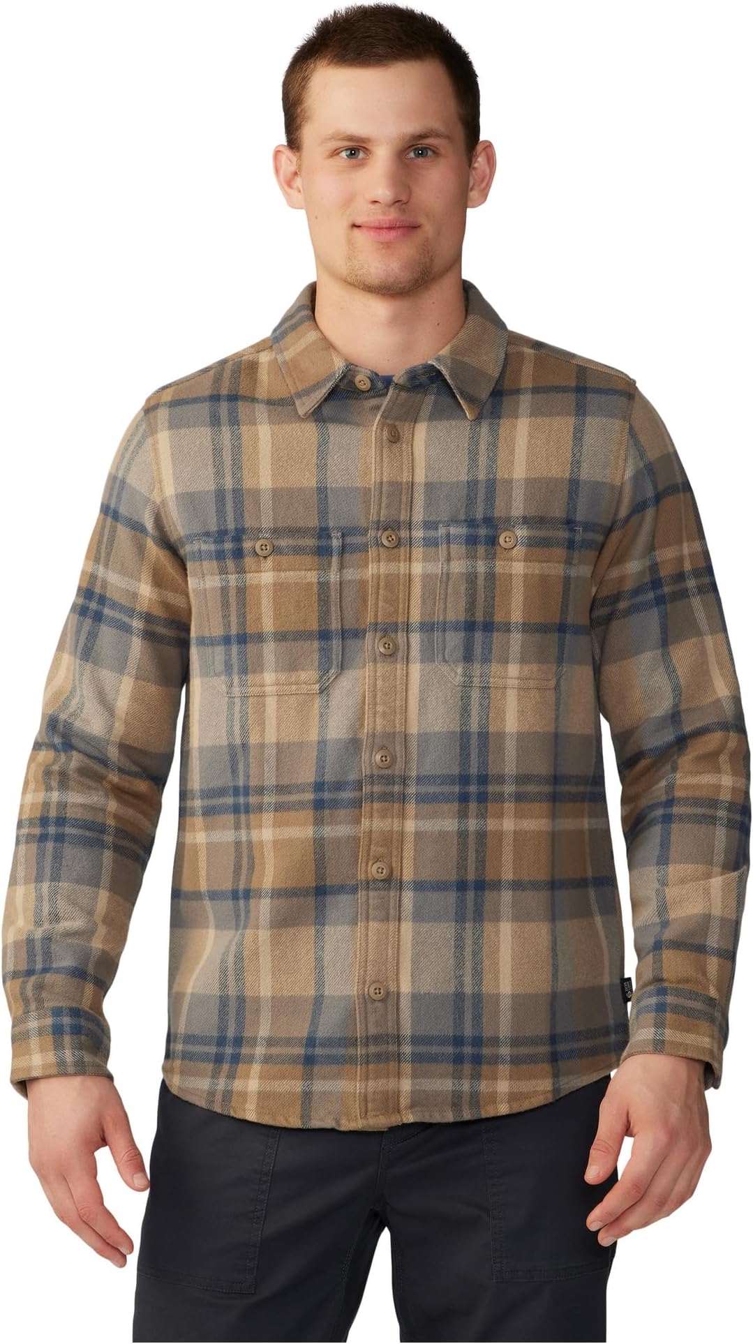 

Рубашка Mountain Hardwear Plusher Long Sleeve Shirt, цвет Trail Dust Amsterdam Plaid