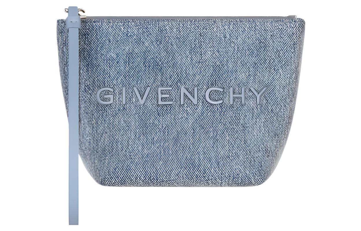 

Givenchy Джинсовый клатч мини женский средний синий