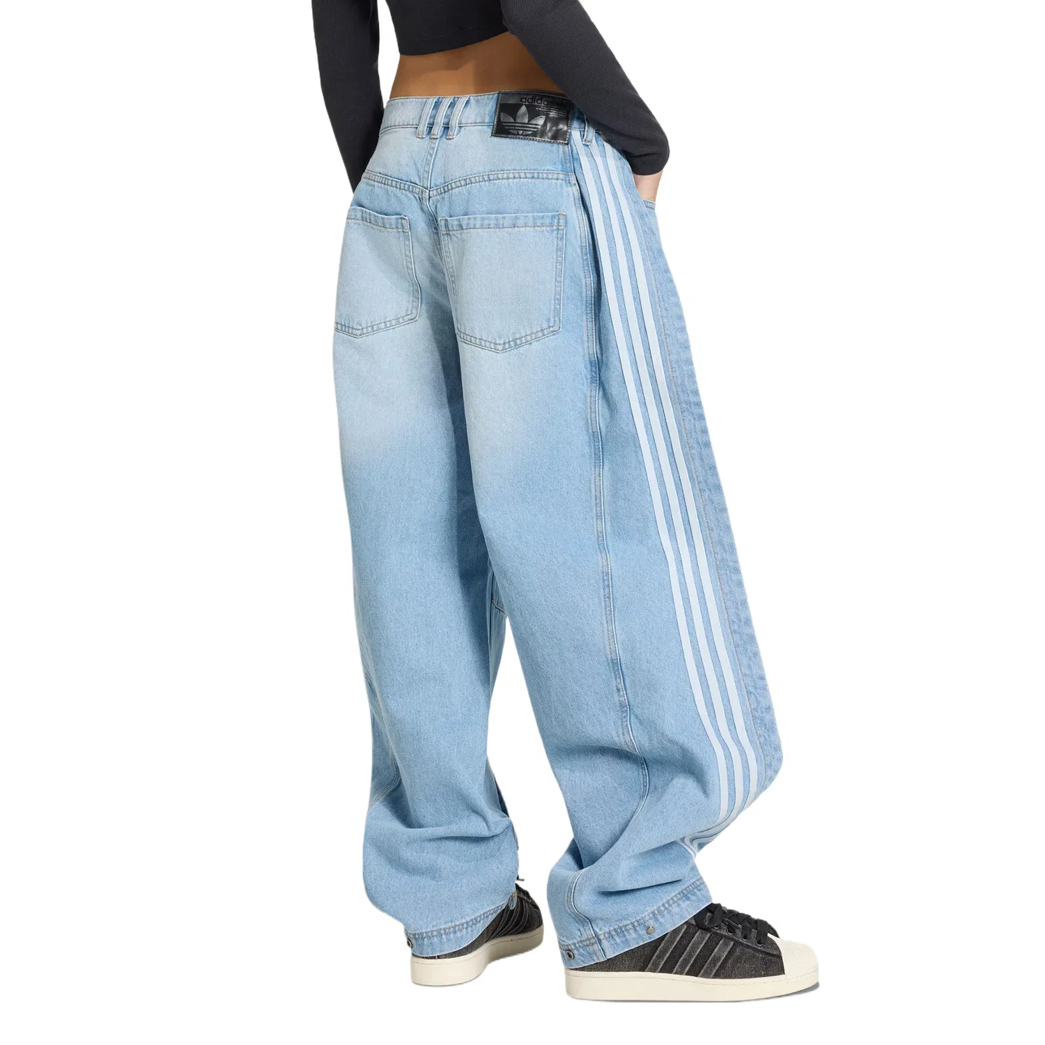 Джинсы ADILENIUM Women's Adidas Originals, Light Blue — фото 4