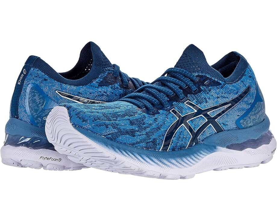 

Кроссовки ASICS GEL-Nimbus 23 Knit, цвет Grey Floss/Mako Blue