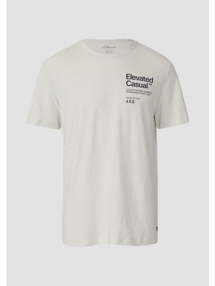 

s.Oliver Футболка цвета 02D2_cream, Хаки, s.Oliver Футболка цвета 02D2_cream