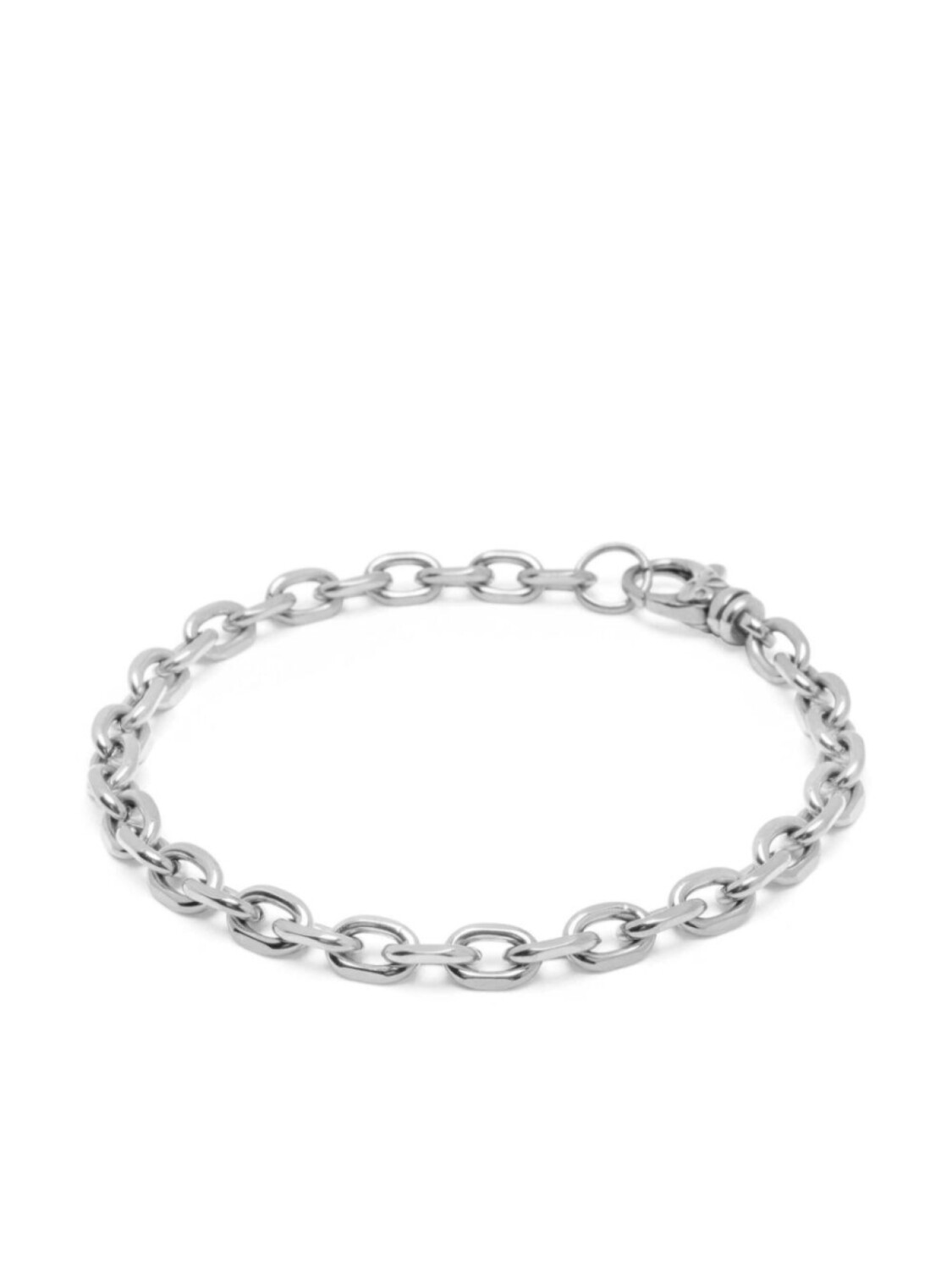 

Браслет-цепочка с звеньями кабеля Nialaya Jewelry, серебряный