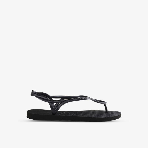 Сандалии из резины с перекрещивающимися ремешками Luna Havaianas, черный
