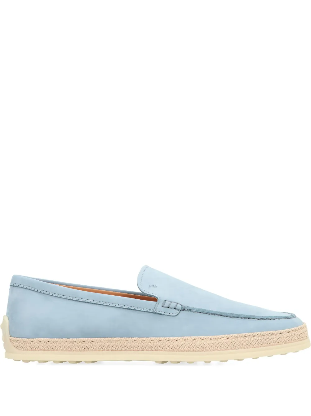 Кожаные мокасины Gomma с замшевой подошвой TOD'S, синий