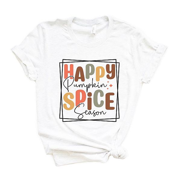 

Футболка с принтом Happy pumpkin spice season Simply Sage Market, White