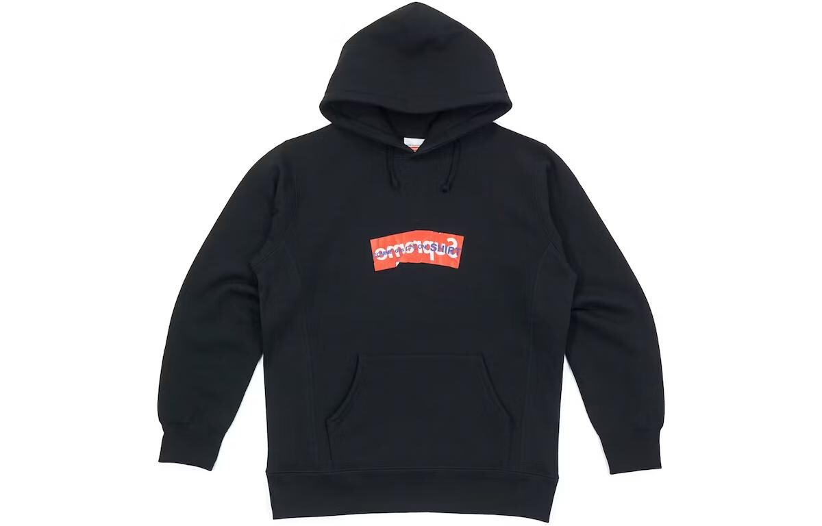 Толстовка унисекс черная Supreme, черный