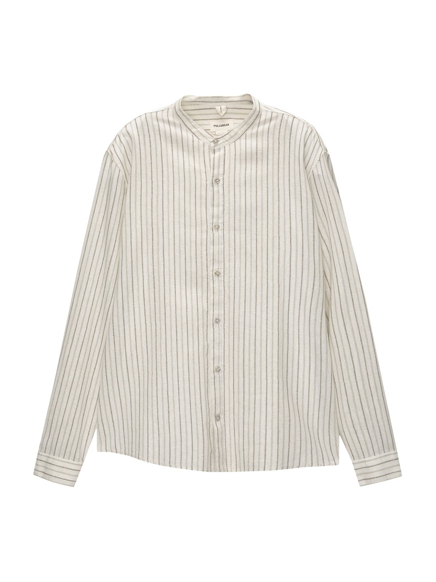 

Удобная рубашка на пуговицах Pull&Bear, светло-серый