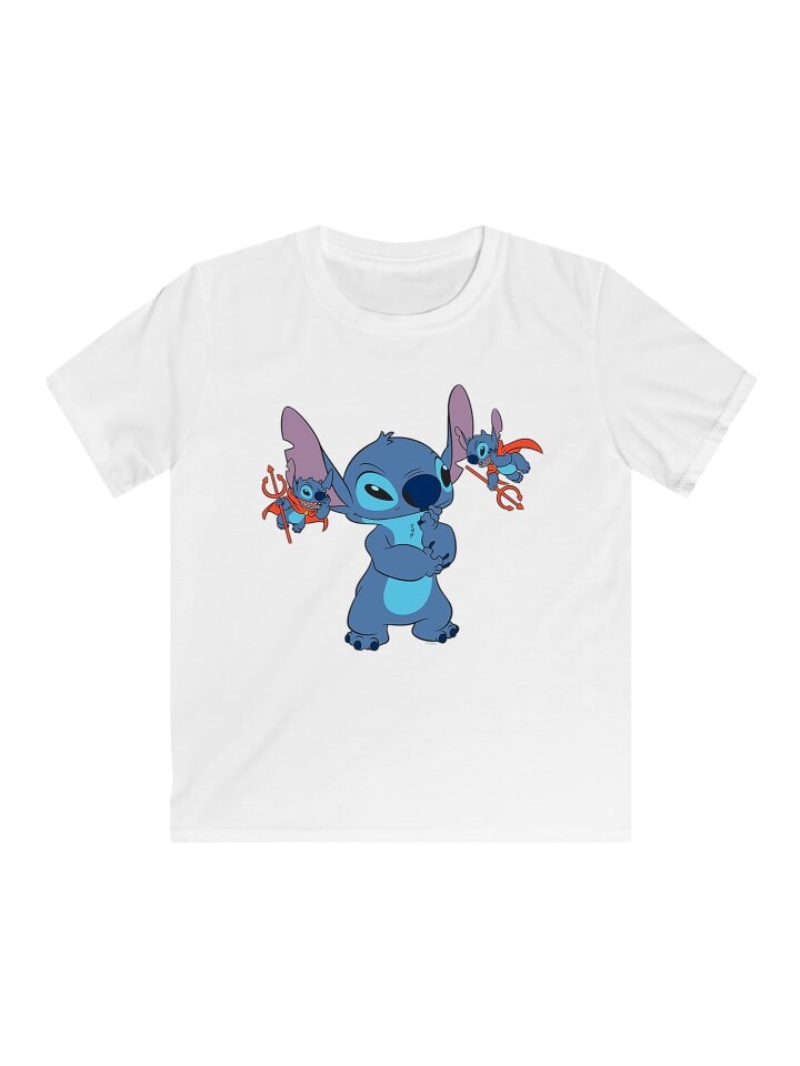

Футболка F4NT4STIC Disney Lilo Stitch Teufel Comic, белый