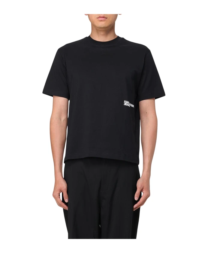 

Футболка с коротким рукавом и круглым вырезом Karl Lagerfeld, черный