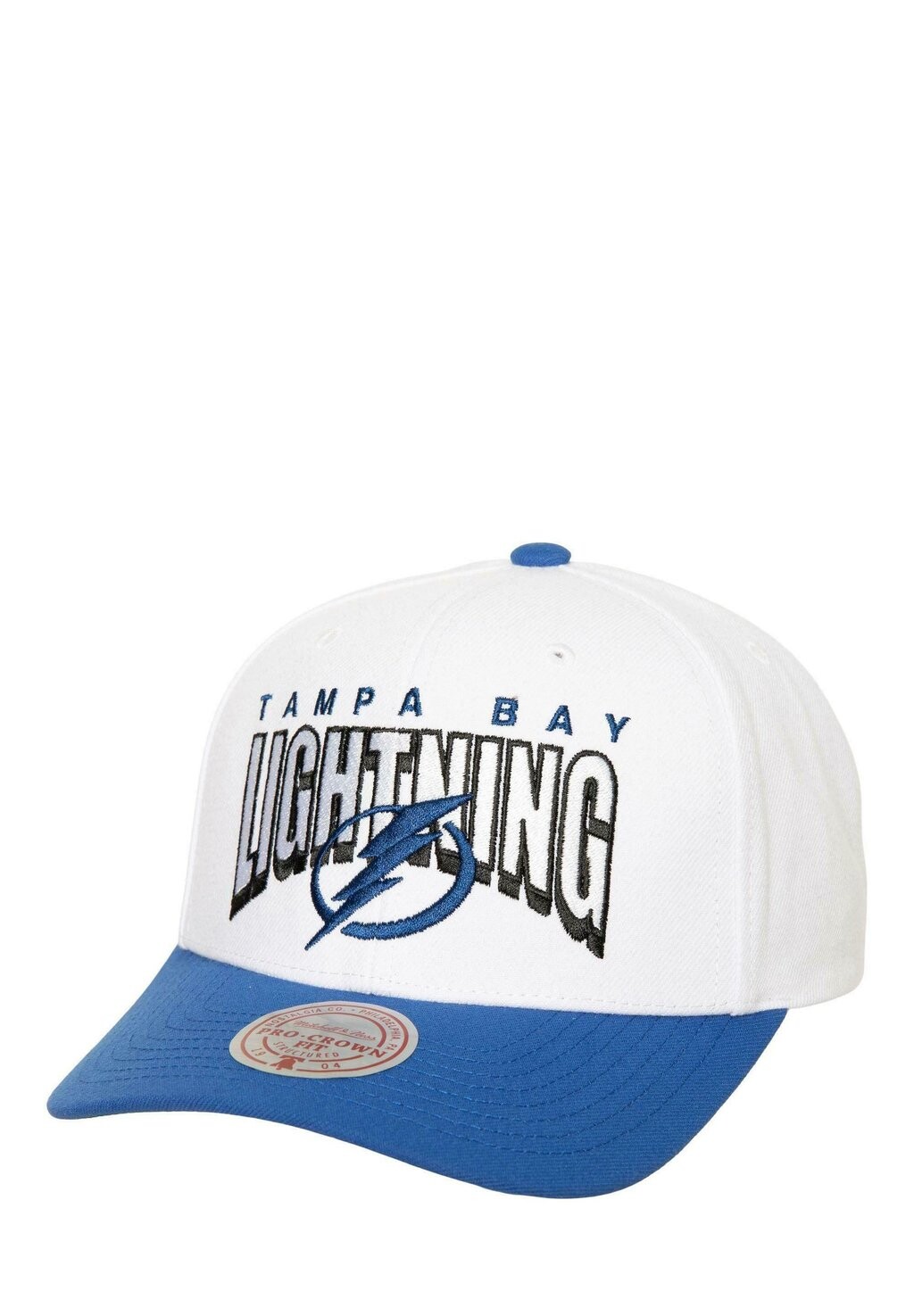 

Бейсболка TAMPA BAY LIGHTNING NHL BOOM TEXT PRO VINTAGE SNAPBACK Mitchell & Ness, белый