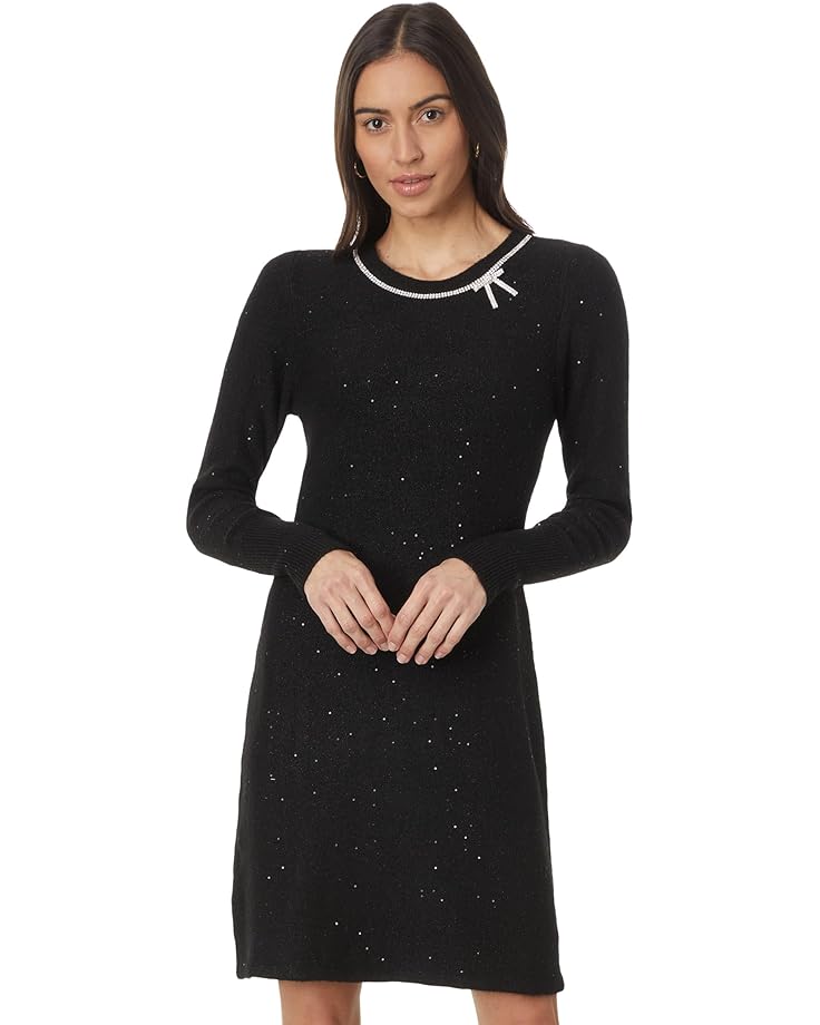 

Платье Lilly Pulitzer Morgen Sequin Sweater Dress, цвет Black Metallic