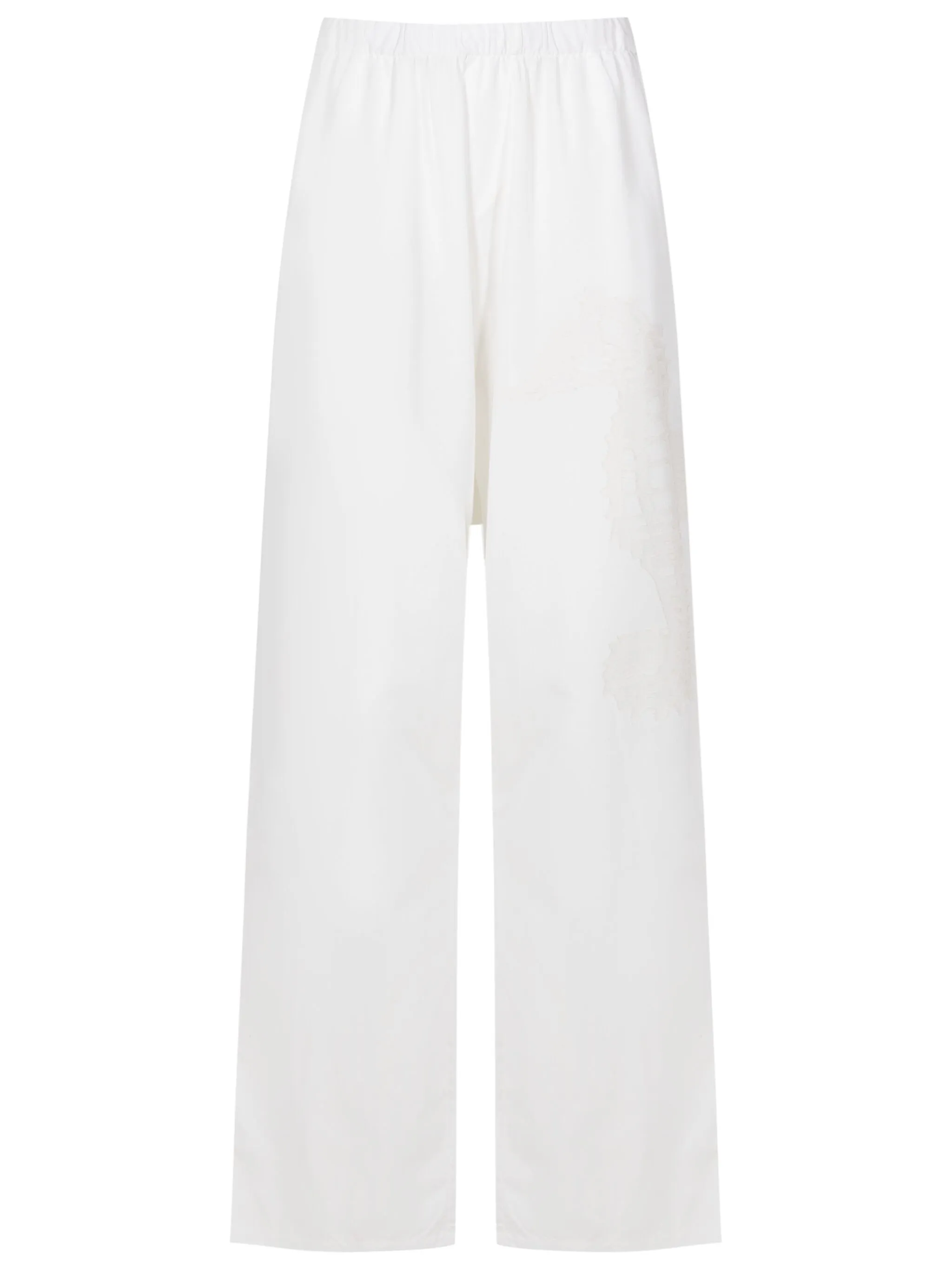 

Прямые брюки с эластичным поясом Amir Slama, белый