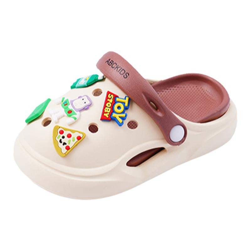 

Тапочки для детей от 3 до 7 лет ABC KIDS, белый/коричневый