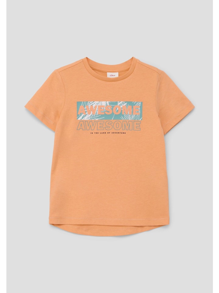 

s.Oliver Футболка в цвете 2110_mango, Хаки, s.Oliver Футболка в цвете 2110_mango