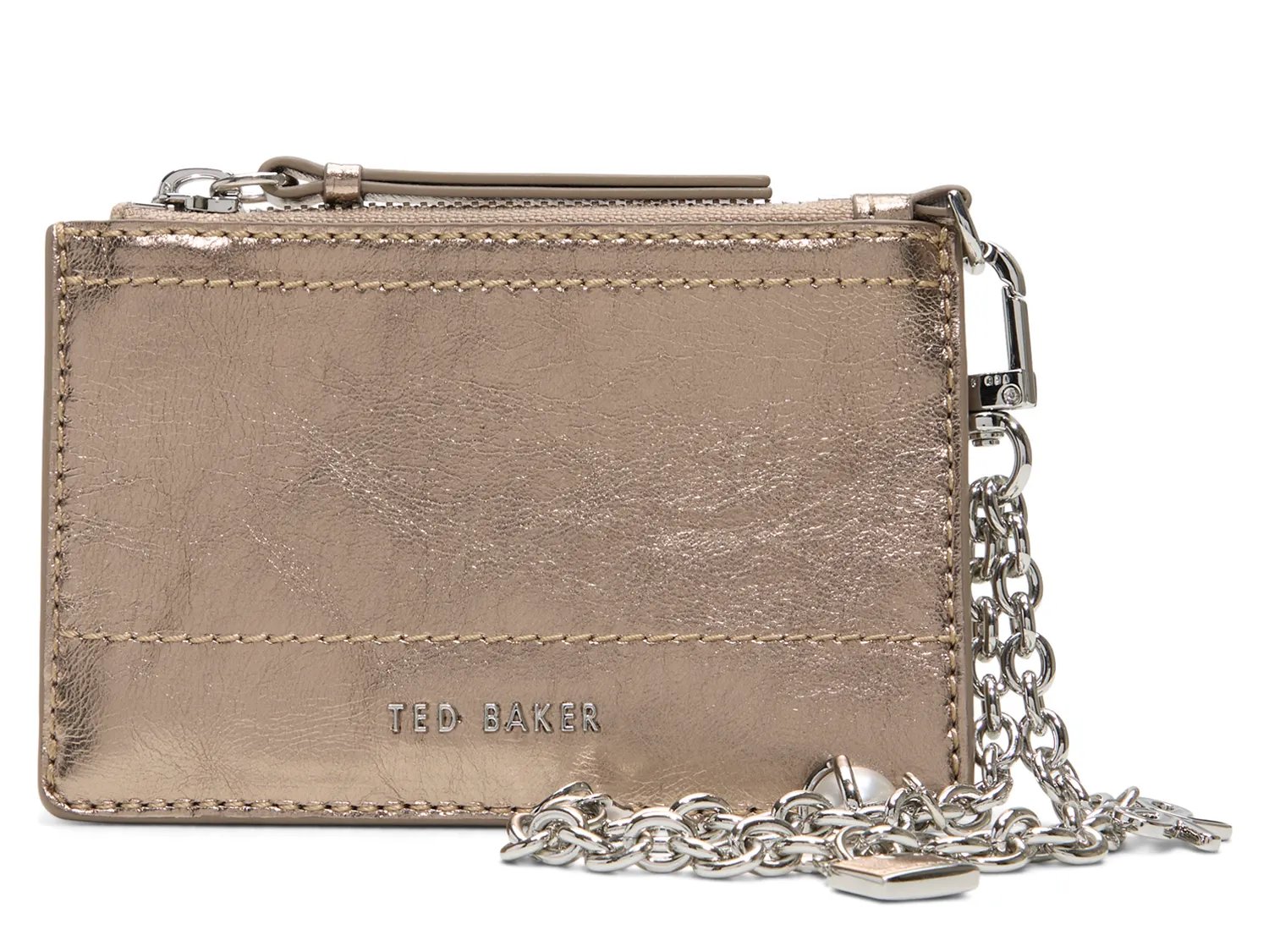 

Кошелек Ted Baker Sutton Charm Card Case Wallet, бронзовый металлик