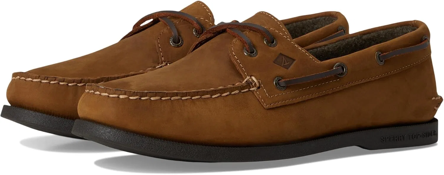 Мокасины мужские Sperry Authentic Original 2-Eye, замша коричневый