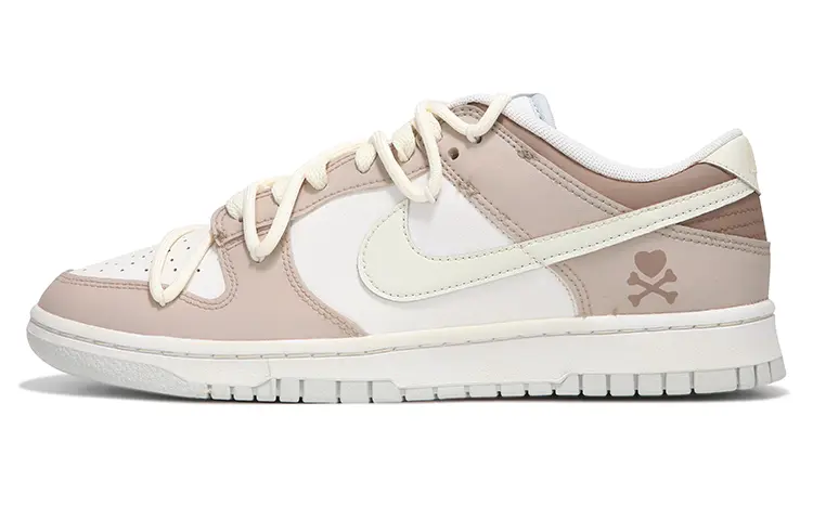 

Кроссовки Nike Dunk Skateboarding Shoes Men Low-top White/Brown, коричневый