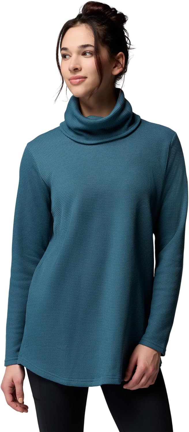 

Женский свитер Columbia Holly Hideaway с вафельным воротником-хомутиком, Everblue