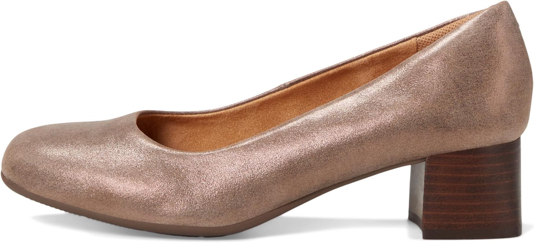Туфли Comfortiva Peach, Coffee Metallic Suede — фото 4