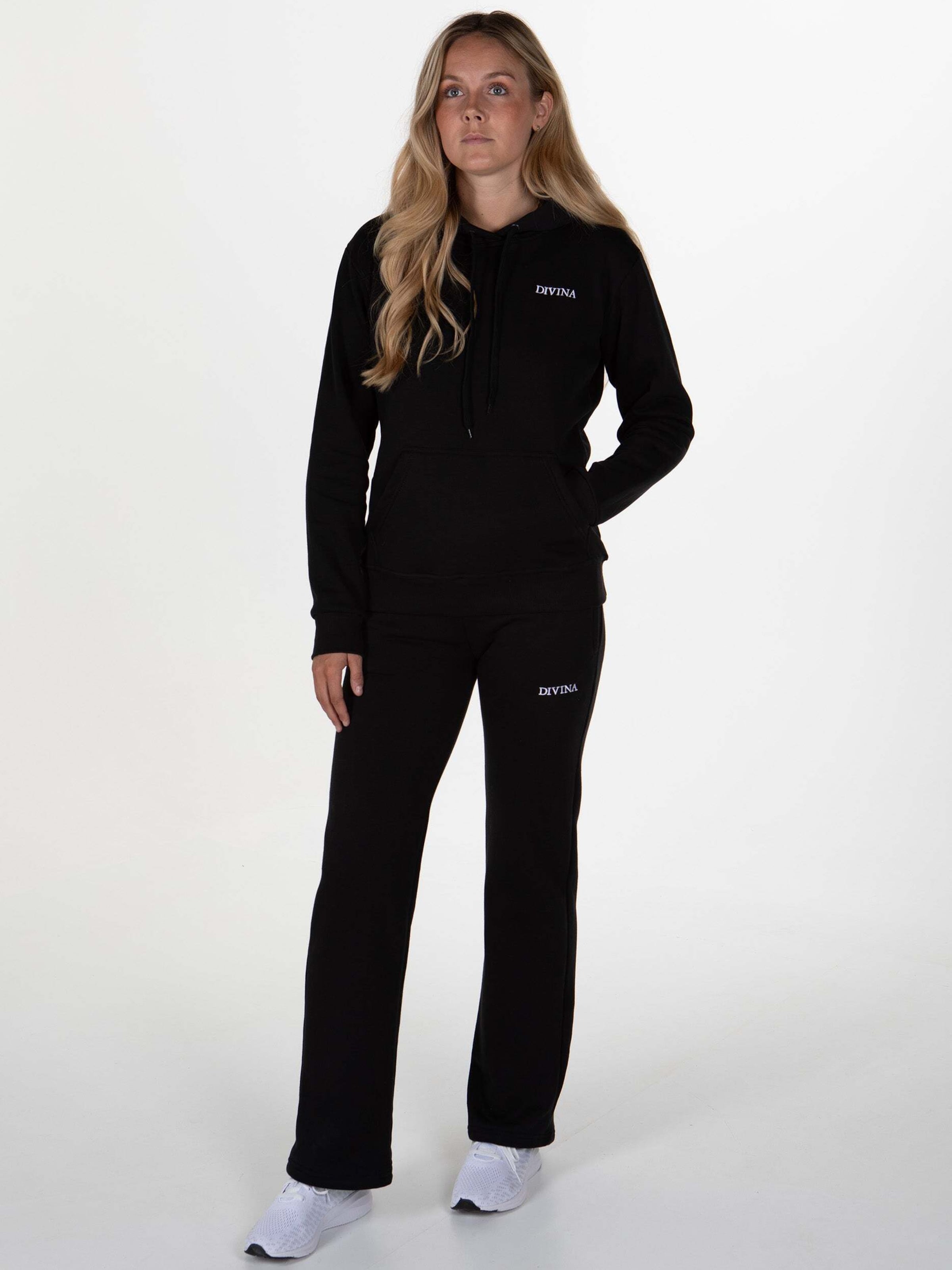 

Divina Широкие брюки 'Comfy' в черном цвете