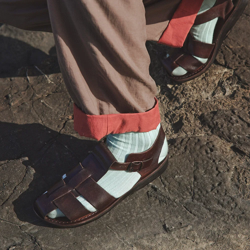 Мужские коричневые сандалии Milo от Jerusalem Sandals