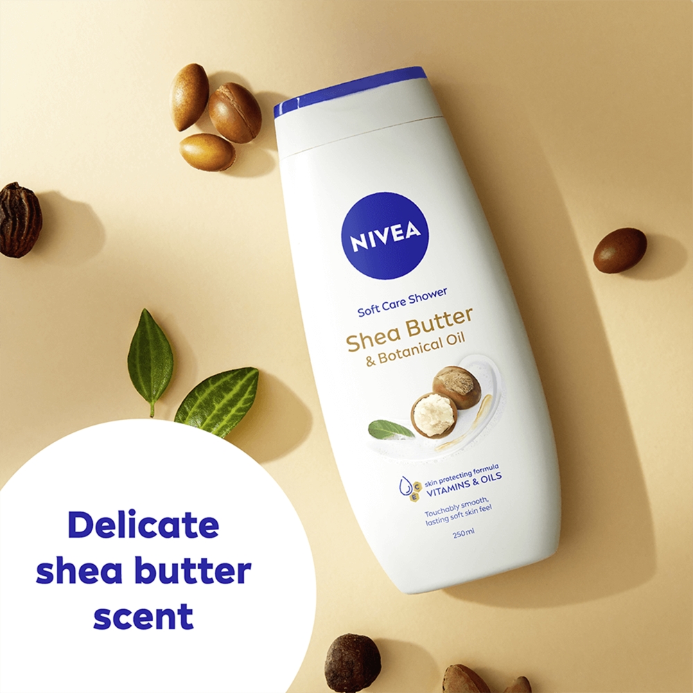 Кремовый гель для душа с маслом ши и растительными маслами Nivea, 250 мл — фото 3