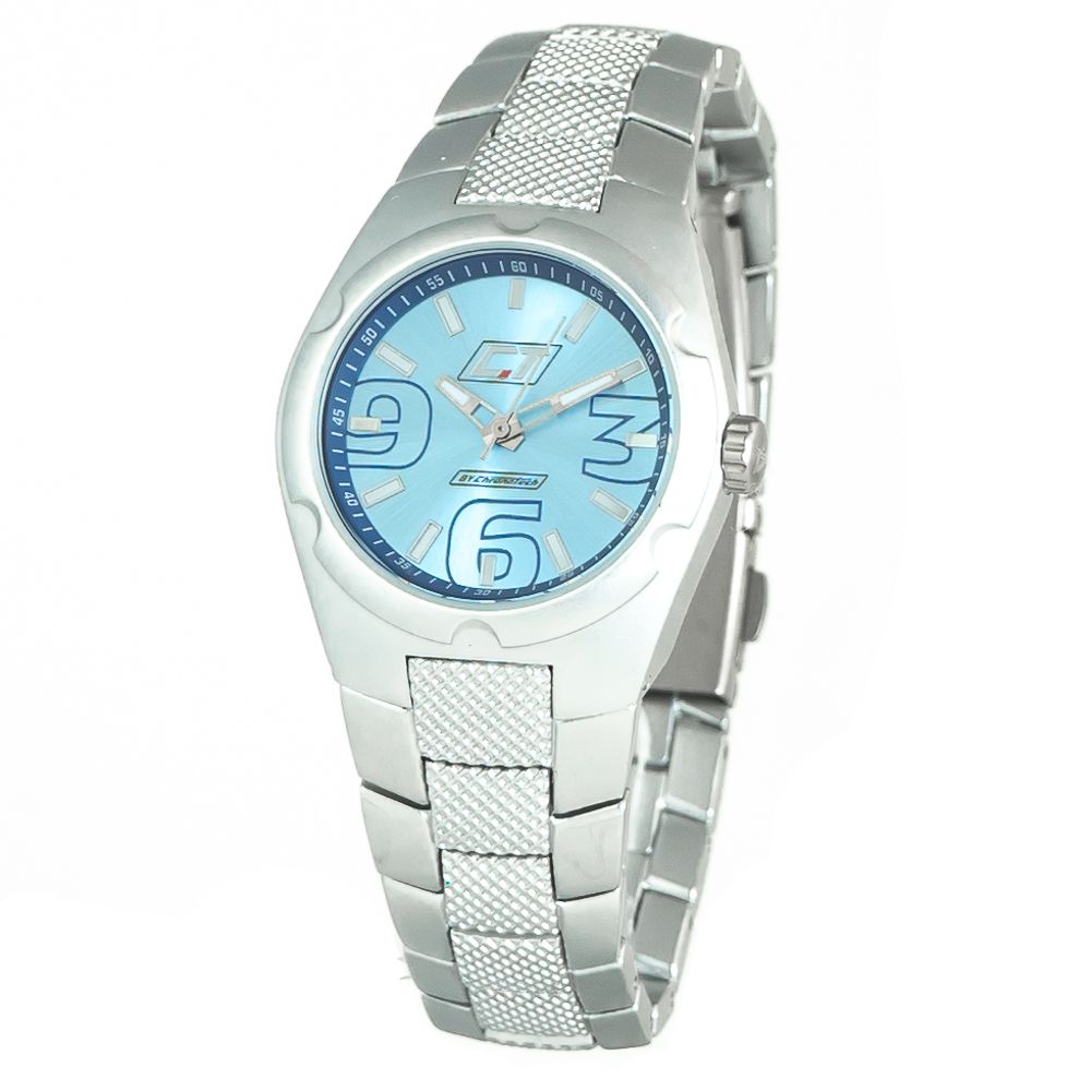 

Серебряные часы из нержавеющей стали Chronotech