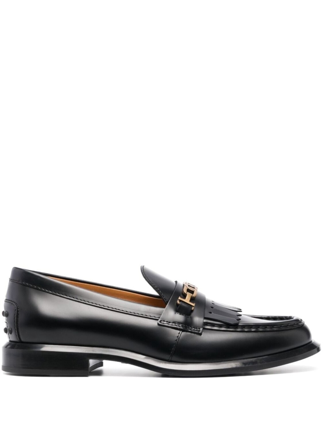 

Tod's лоферы с бахромой, черный