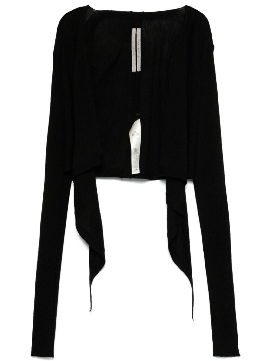 

Rick Owens укороченный кардиган с запахом, черный