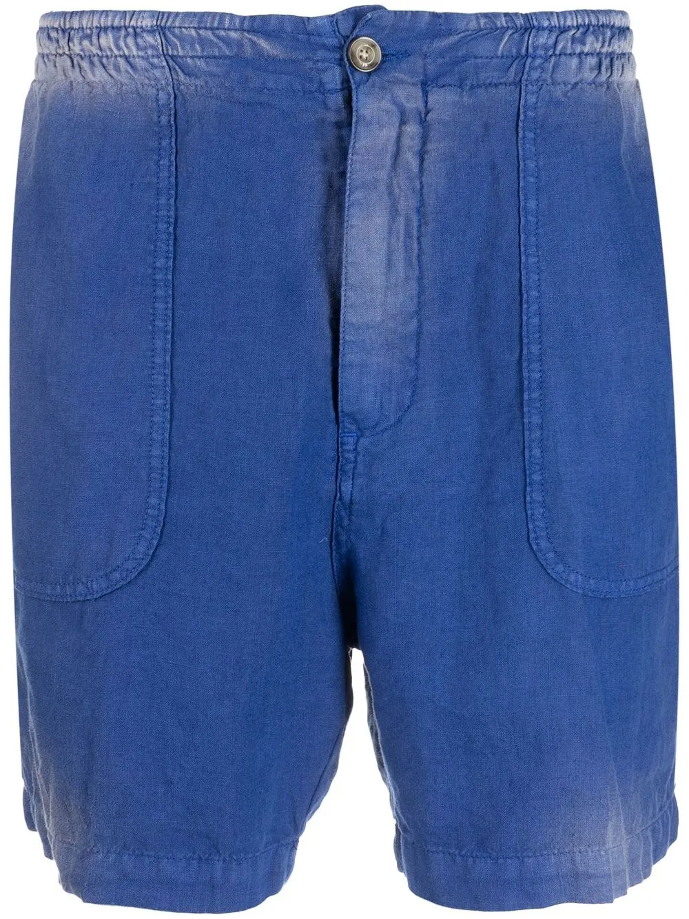 

Шорты прямого кроя с эластичным поясом Altea, синий