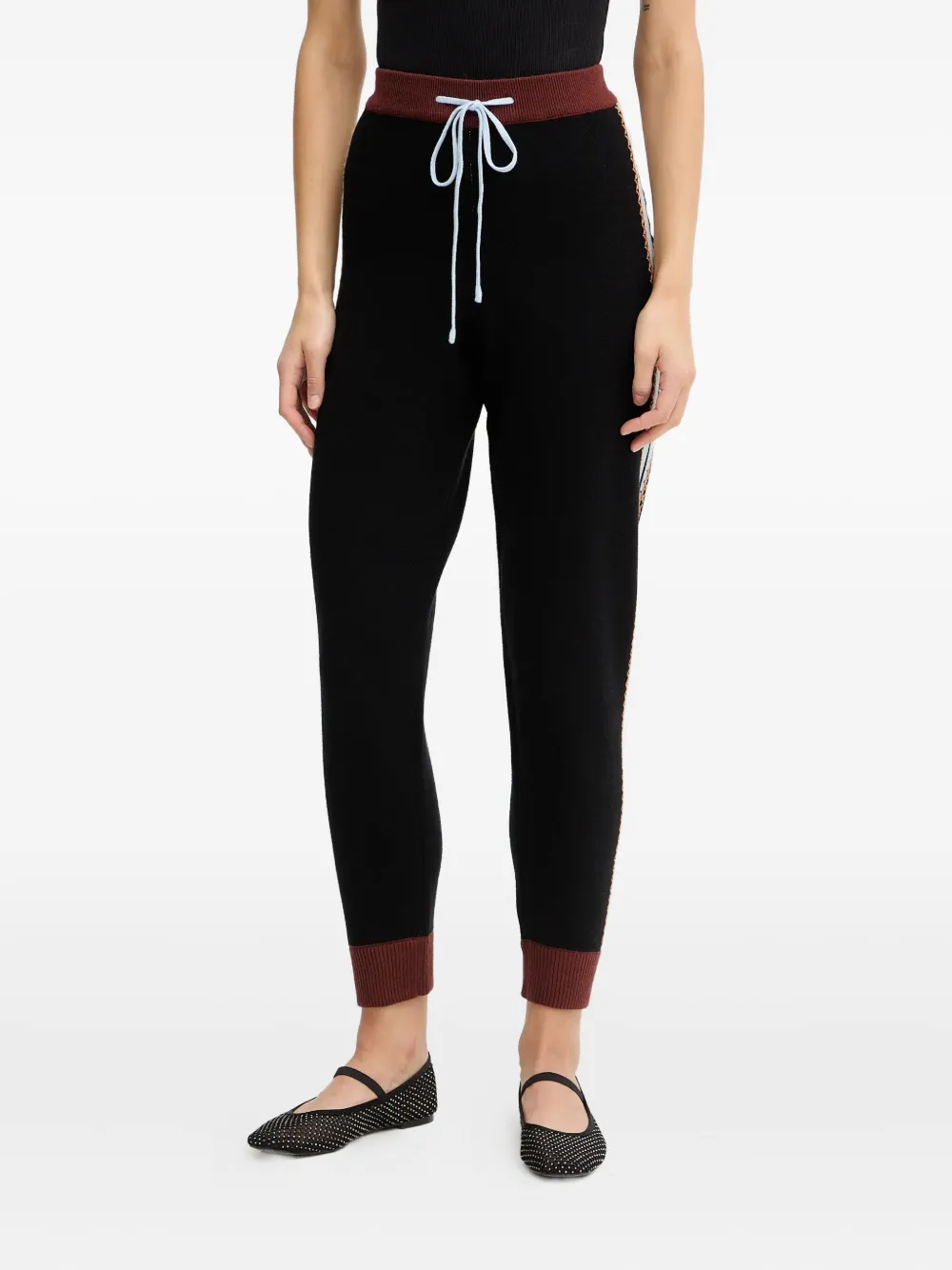 

Спортивные брюки с пальмами и кулиской Never Fully Dressed, черный