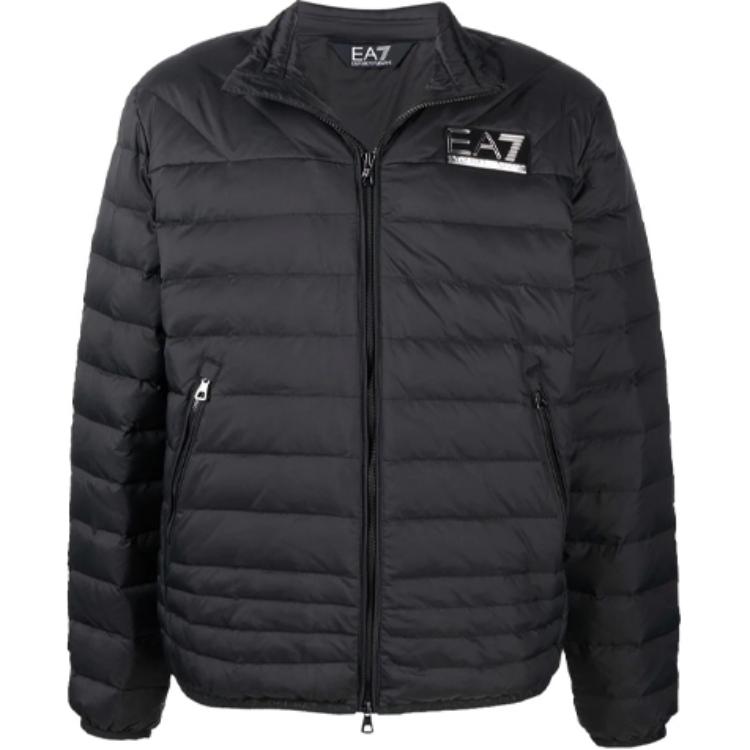 

EMPORIO ARMANI Мужская черная куртка-пуховик EA7, Черный, EMPORIO ARMANI Мужская черная куртка-пуховик EA7