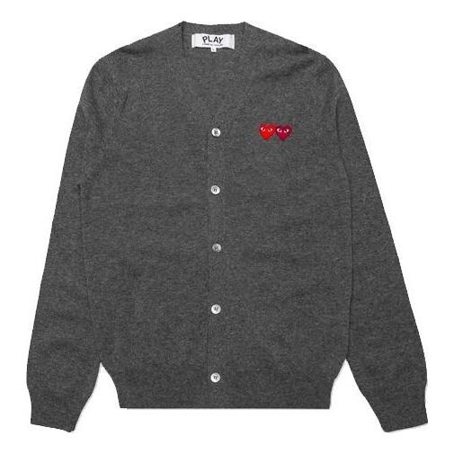 

Свитер cardigan double emblem 'grey' Comme Des Garcons Play, серый