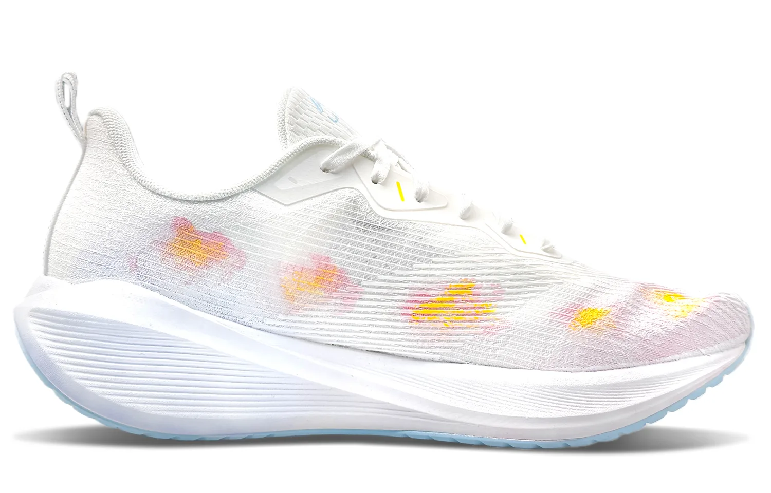 Li-Ning Wuyue Cushioning Abrasion Resistant Breathable Slip Resistant низкие кроссовки для бега мужские бело-розовые — фото 3