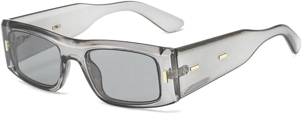 

Солнцезащитные очки для мужчин и женщин - защита UV400 - маленькая оправа, линзы конфетных цветов, для занятий спортом на открытом воздухе и вождения DSVIGF, Gray