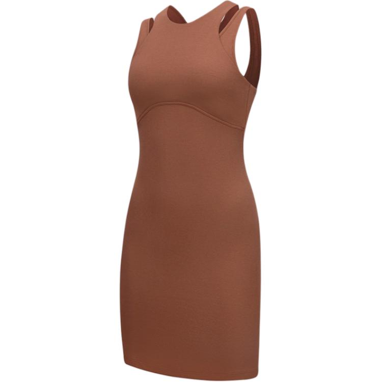 

Женское платье без рукавов Lululemon, bronze коричневый/bronze коричневый