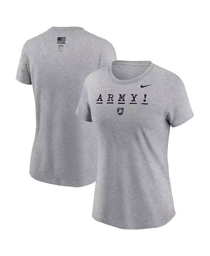 

Женская серая армейская футболка Black Knights 2024 Rivalry Collection Army Nike