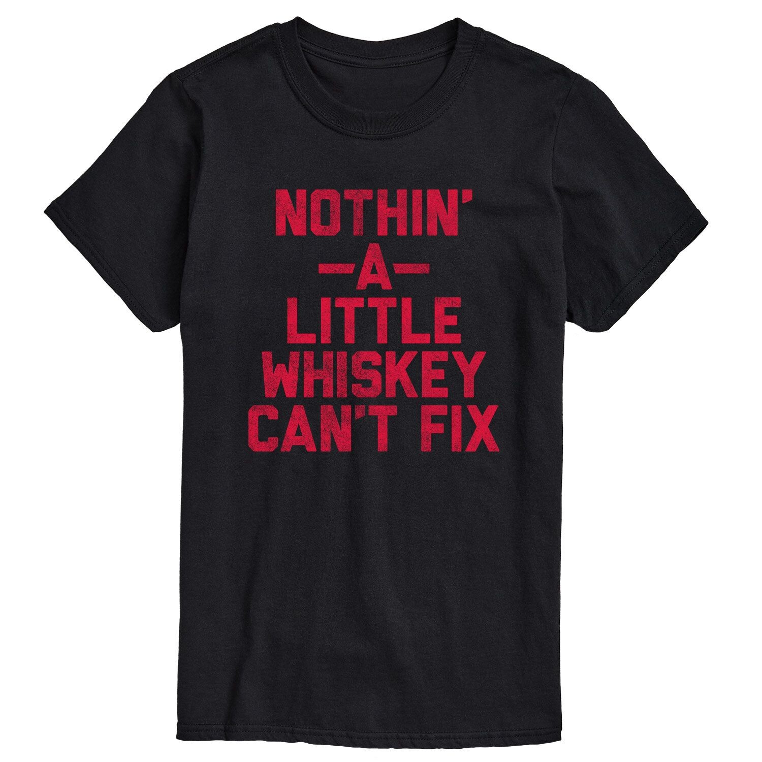 

Футболка Big & Tall Nothin a Little Whiskey Can’t Fix с рисунком License, черный