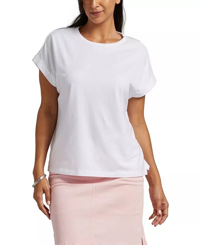 

Женская футболка с драпировкой Luxe JAG, белый