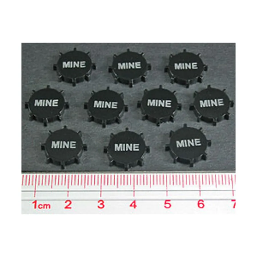 

Жетоны морских мин – непрозрачный черный, Token Sets - Naval Gaming (Litko Aerosystems)