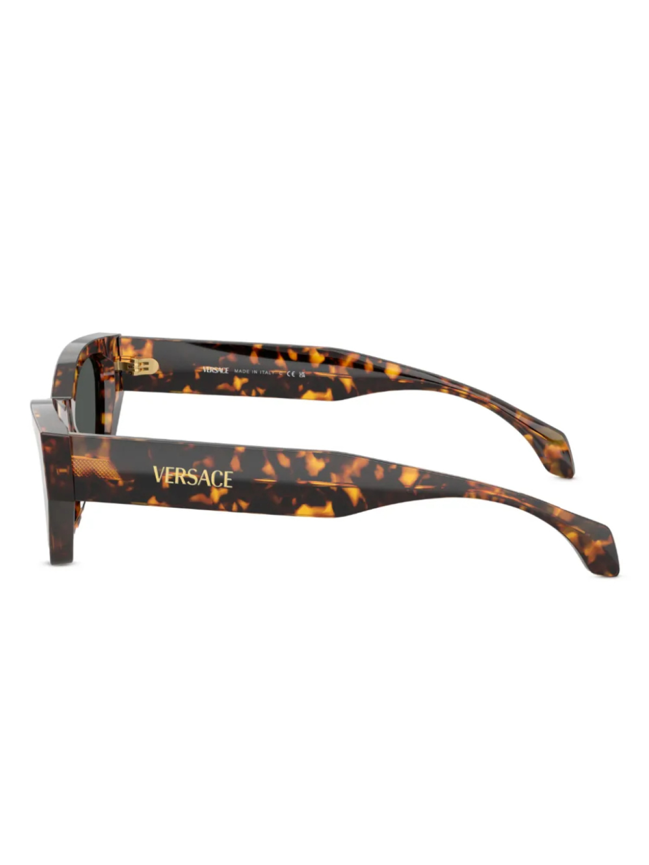 Versace Eyewear солнцезащитные очки в оправе 'кошачий глаз', коричневый — фото 3
